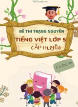 Bộ đề thi trạng nguyên Tiếng Việt Lớp 5 cấp huyện (Có đáp án)